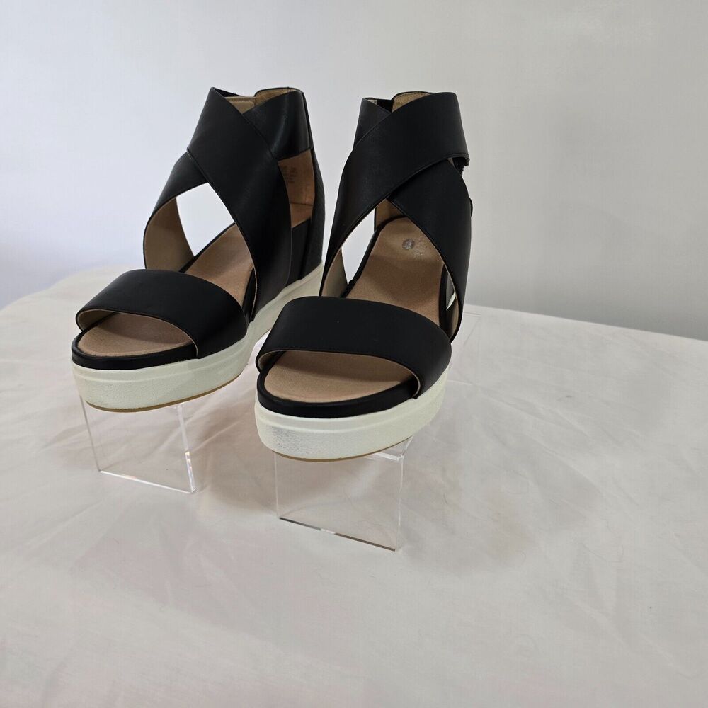 Dr. Scholls Sandals Original Collection Women's 9.5 Scout High Black Leather NIB